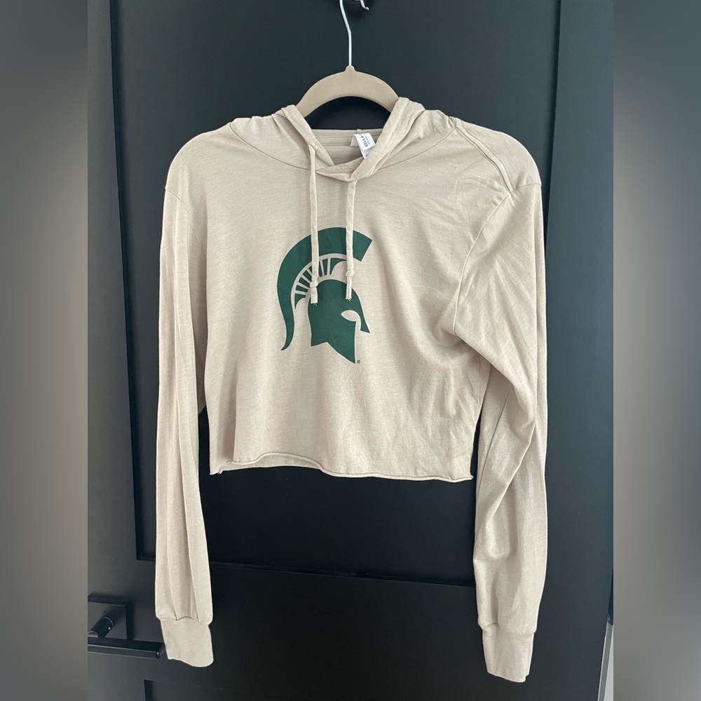 MSU cropped hoodie